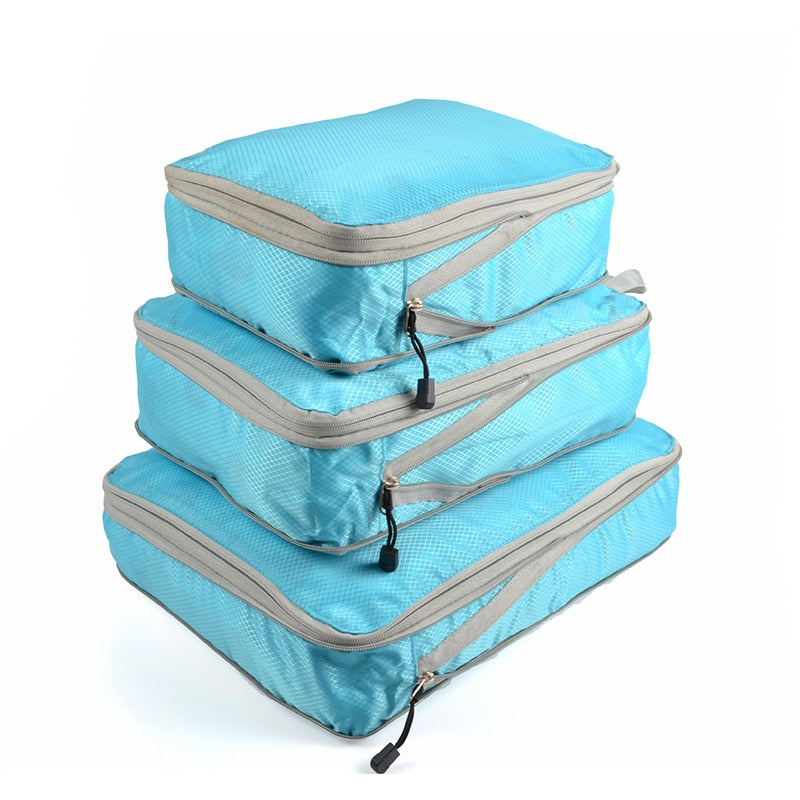 Conjunto de bolsas organizadoras para viagem - GM variedades