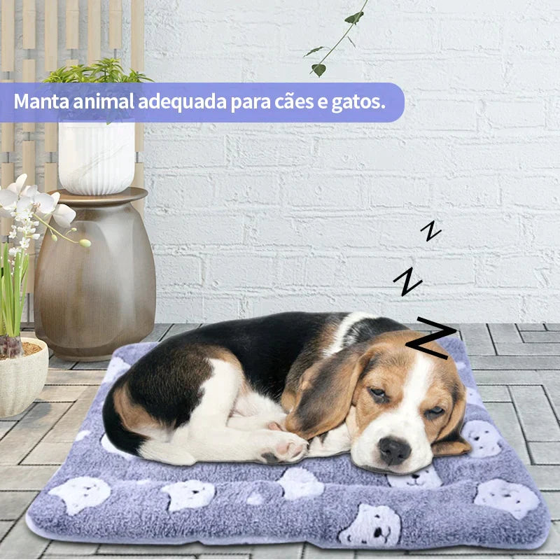 Cobertor peludo - serve como caminha para seu pet - GM variedades