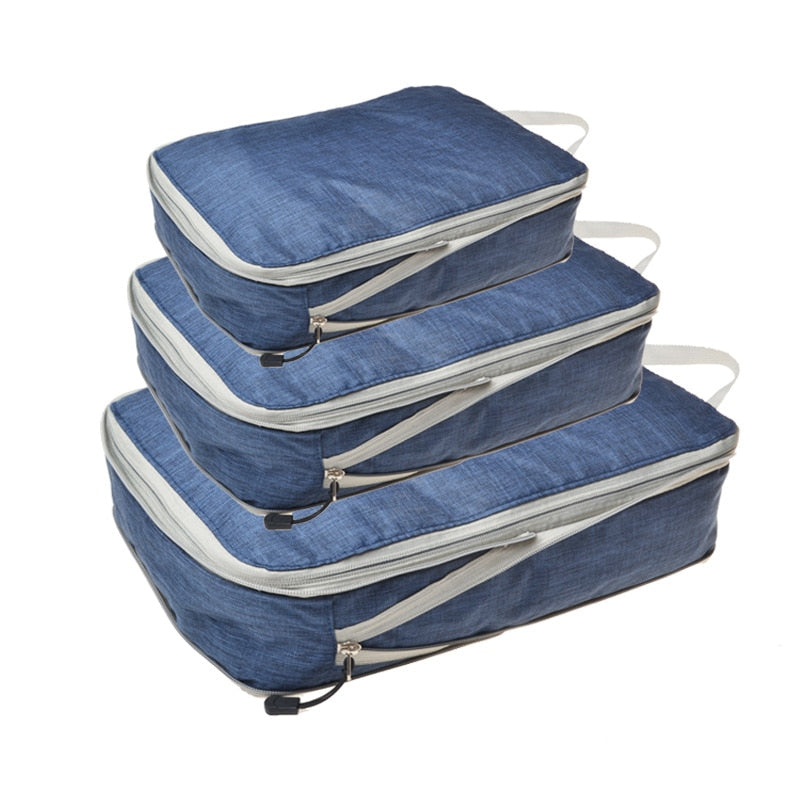 Conjunto de bolsas organizadoras para viagem - GM variedades