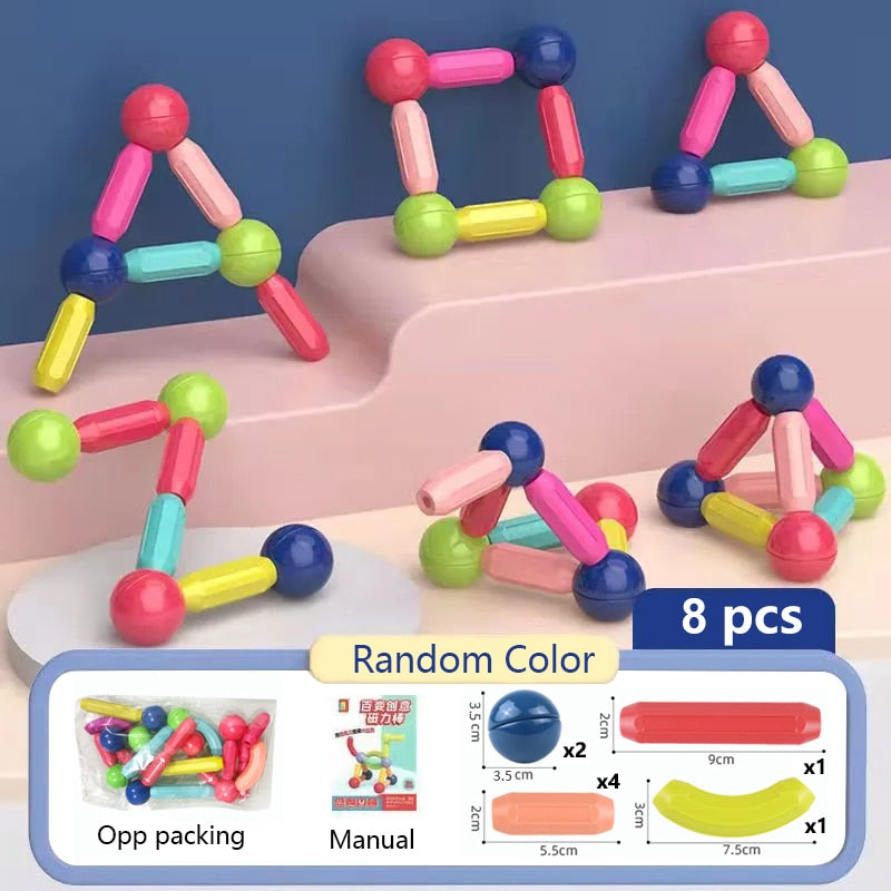 Blocos de Construção Magnéticos - Infantil - GM variedades