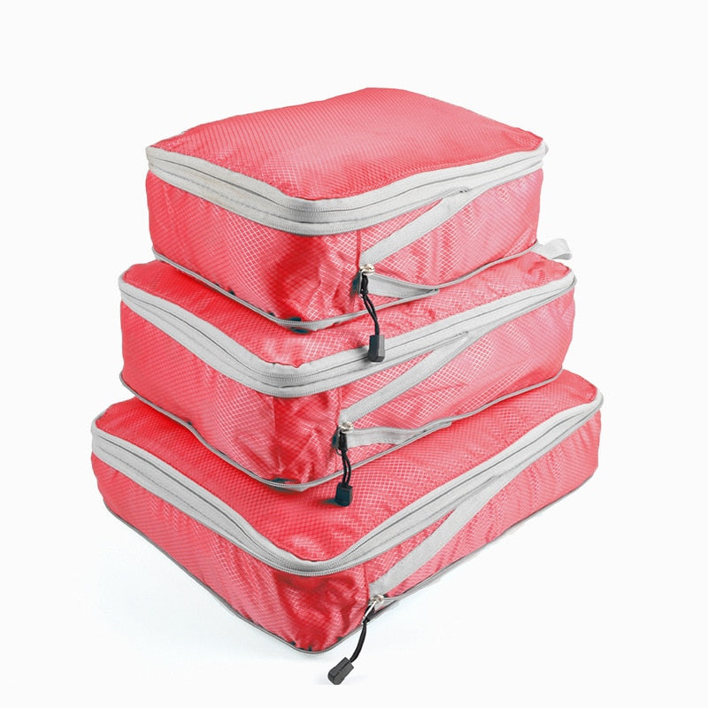 Conjunto de bolsas organizadoras para viagem - GM variedades